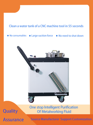2 min de tempo de limpeza cnc limpador de tanque de líquido refrigerante equipamento de limpeza automático peso 108kg dispositivo de limpeza de sistema de refrigeração de precisão