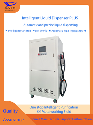 Dispensador de fluidos de corte resistente à corrosão concebido para distribuir fluidos e lubrificantes de corte em oficinas de metalurgia