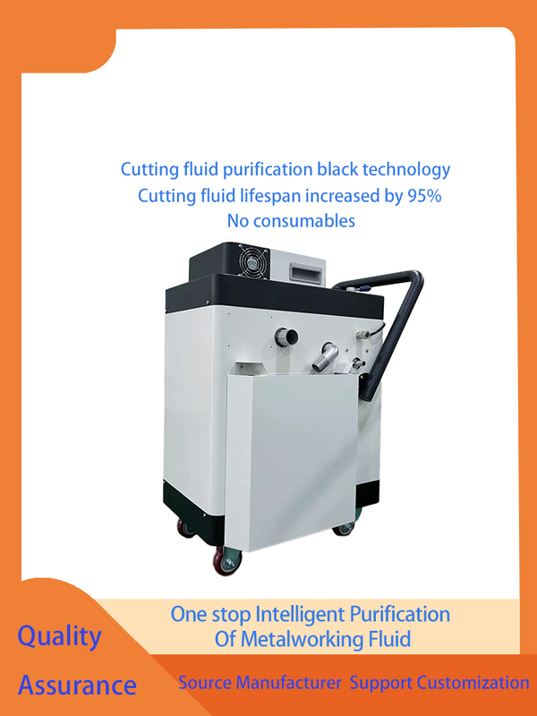 Separador de óleo de refrigerante CNC branco e preto com alimentação 220V 50Hz ou 110V 60Hz e valor de ozono 500mg M3 para separação de óleo