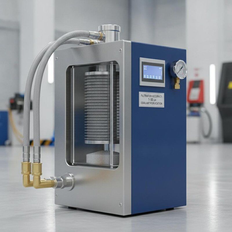 Filtração 0,3 mm Filtro de refrigerante de máquina com precisão de filtragem de 1 a 50 microns